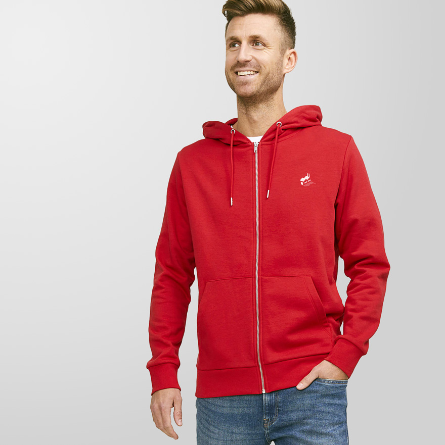 Jack & Jones Produkt Day Zip Hooded Sweat bedrucken lassen